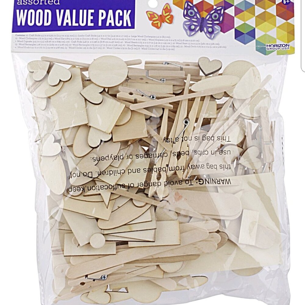 Horizon Group USA Wood Assorted Value Pack